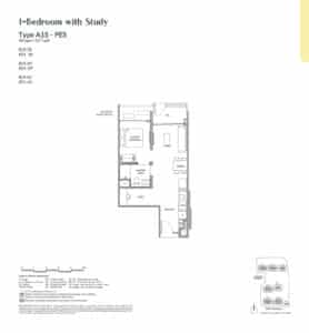 Narra Residences 1 Bedroom Type A1S