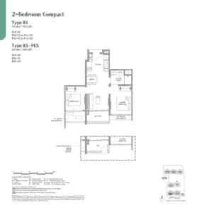 Narra Residences 2 Bedroom Compact Type B1